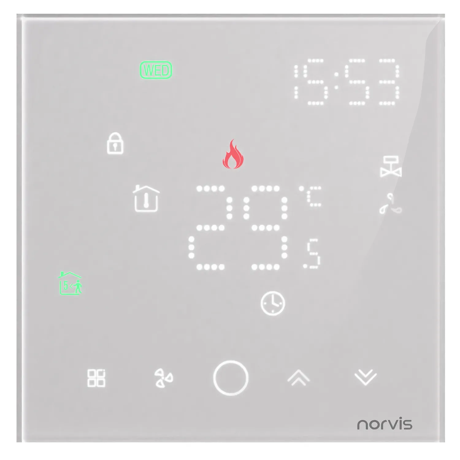 ترموستات هوشمند norvis TSR13N فن کویل دو لوله - WiFi