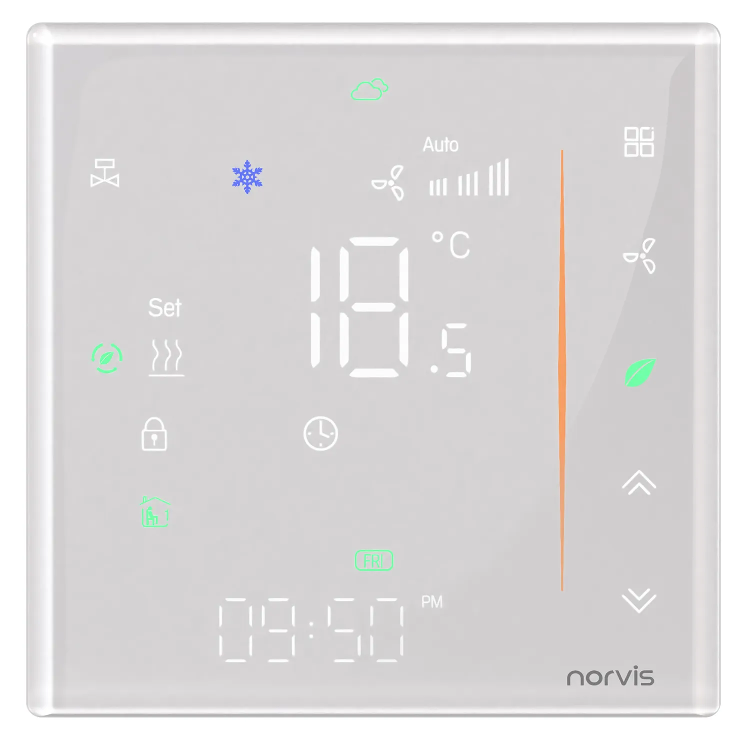 ترموستات هوشمند norvis TSR16N گرمایش از کف - WiFi